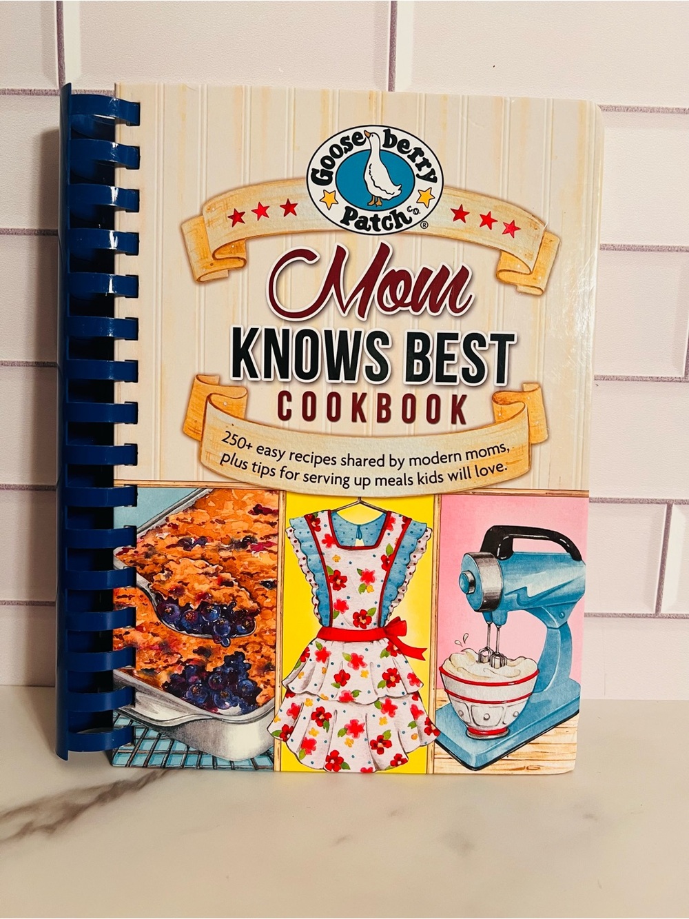 Gooseberry Patch Mom Knows Best Cookbook - Cream & Blue